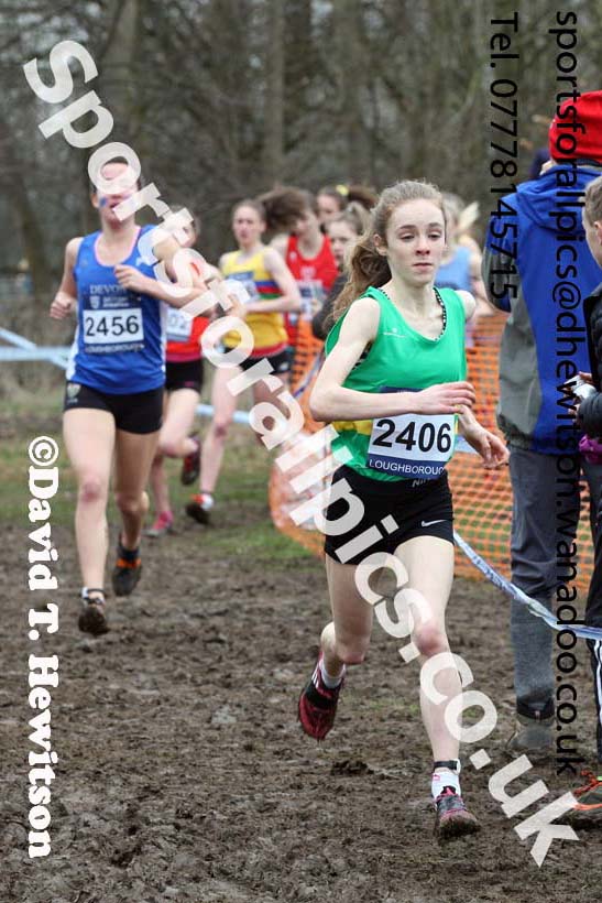 Womens under-20s Inter Counties Cross Country, Prestwold Hall, Loughborough. Photo: David T. Hewitson/Sports for All Pics